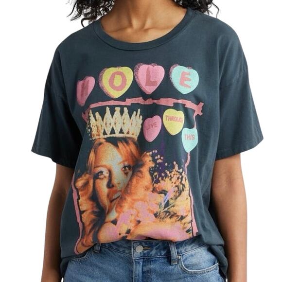 DAYDREAMER Hole Live Through This Merch Graphic Tee Size S New w/o Tag MSRP $88 - Picture 2 of 14